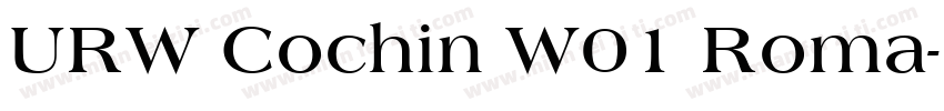 URW Cochin W01 Roma字体转换